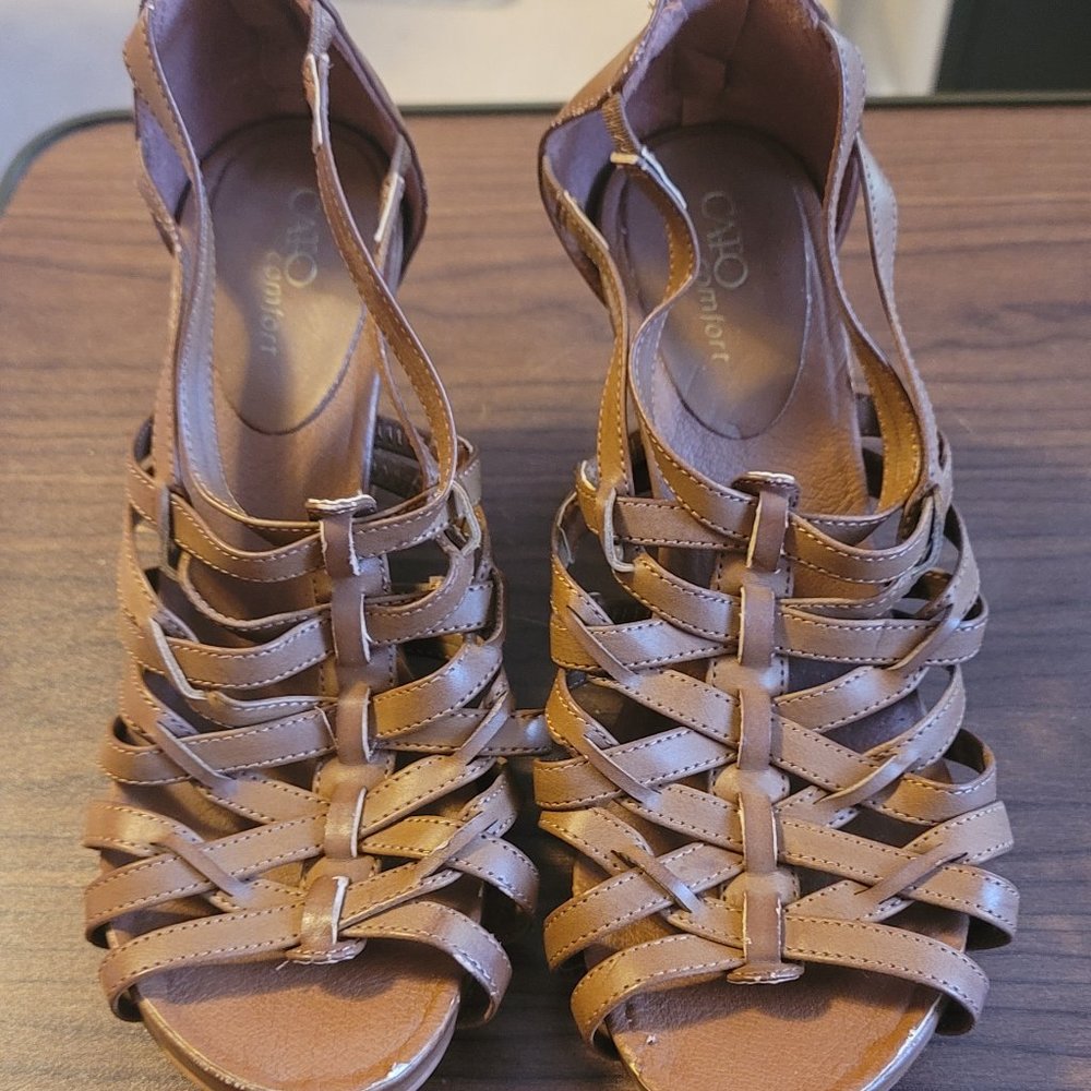 Brown Wedge Sandals